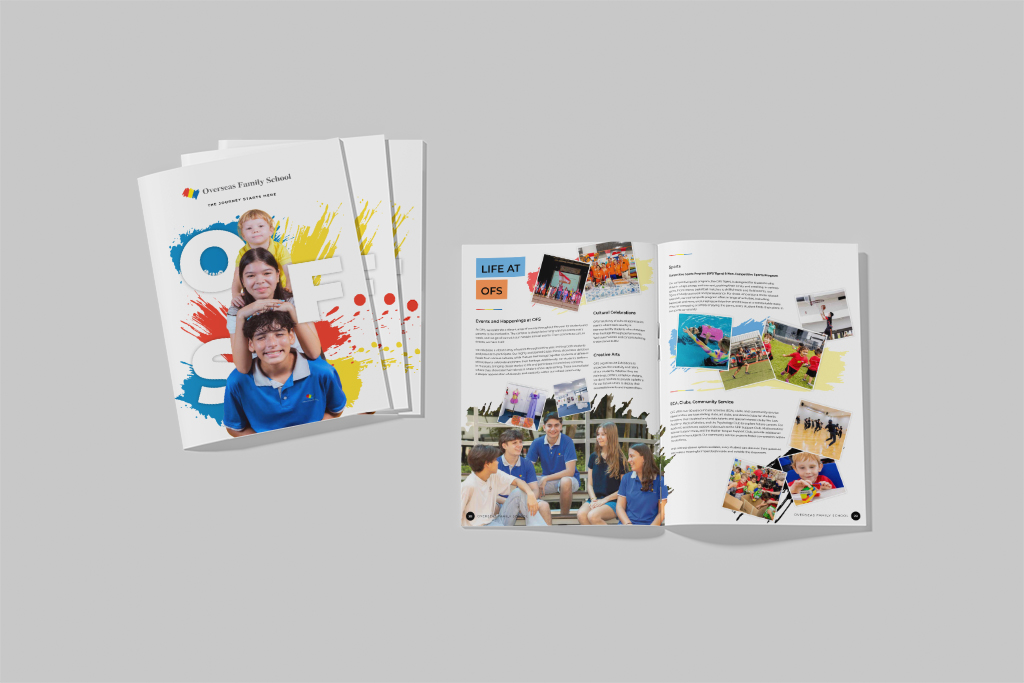 Overseas family school brochure design