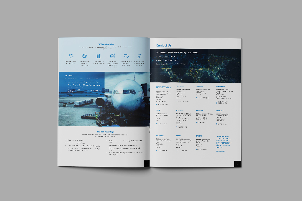B&H services brochure design
